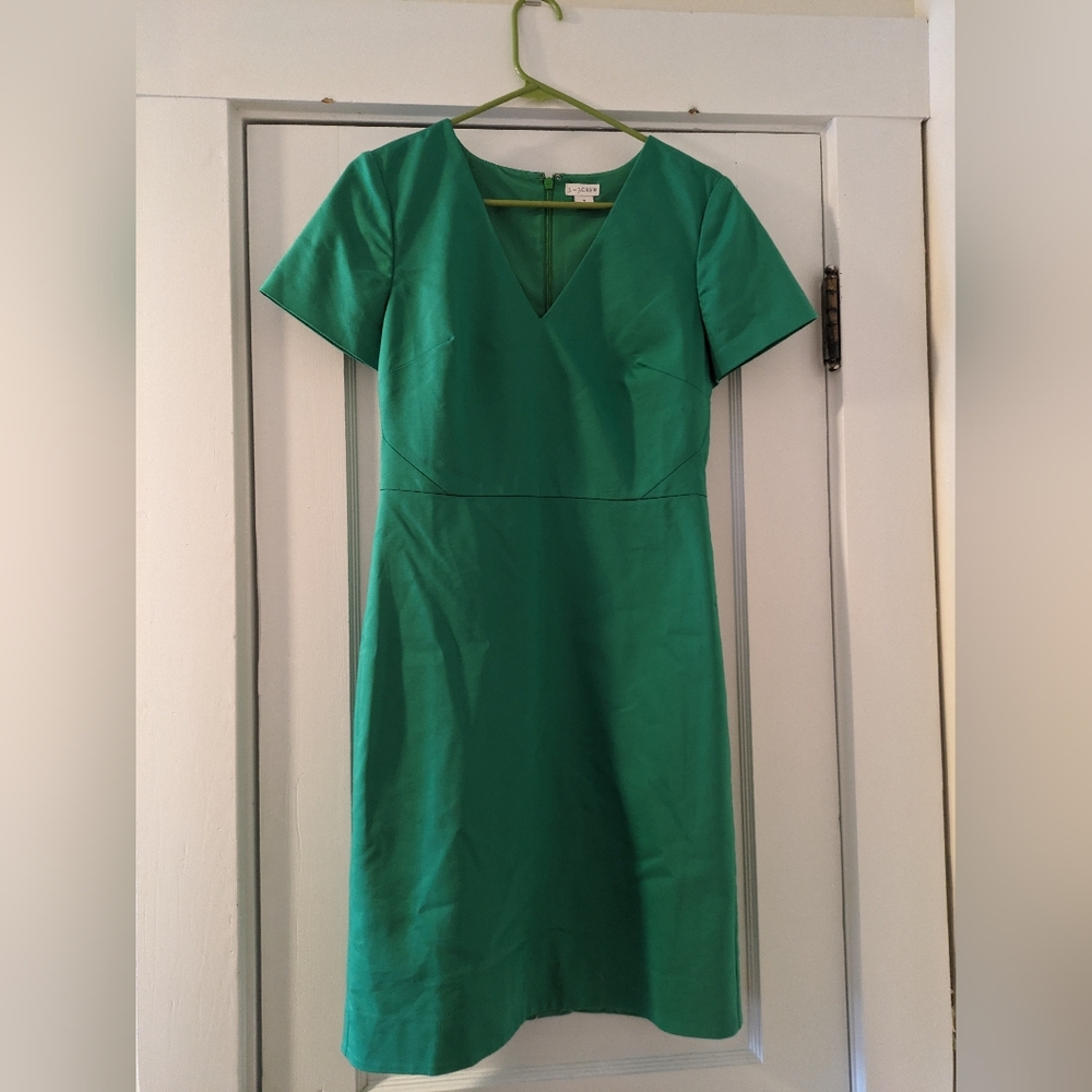 J. Crew Cap Sleeve V-Neck Dress